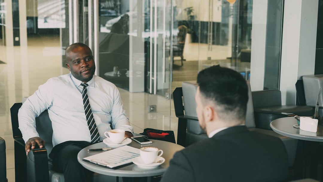 Corporate professional interview in modern office