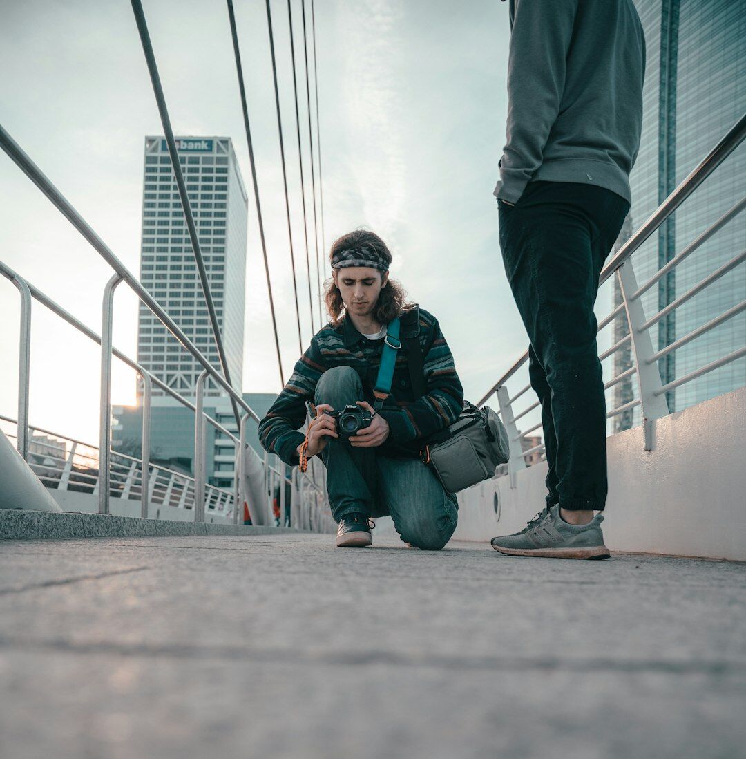 Professional female camera operator and cinematographer